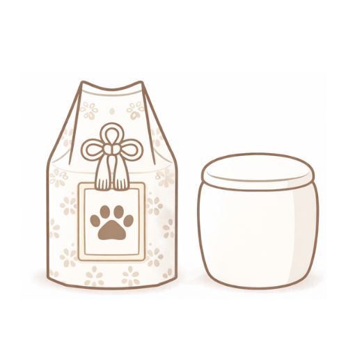 骨壷と骨壷カバー